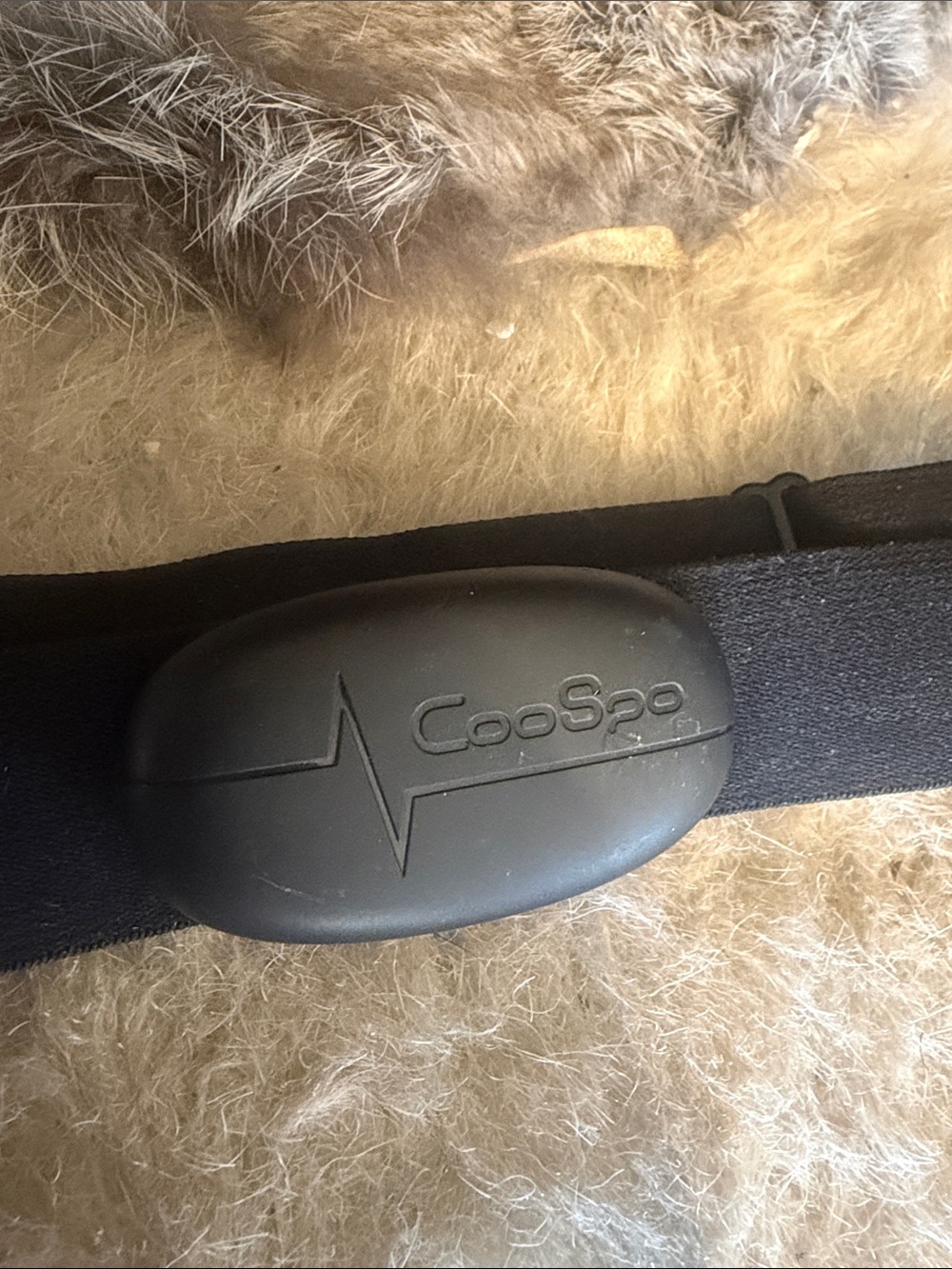 Black Men’s Stretch Fitness Heart Rate Strap (1550) - Picture 2 of 2
